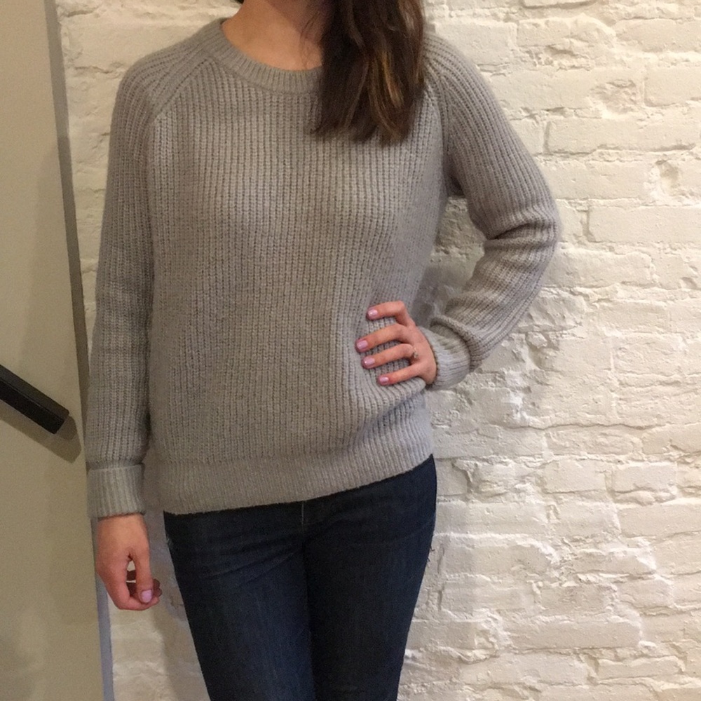 Kling icy blue chunky knit sweater